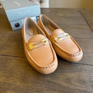 Rockport TMD Driver Loafers NWT Women's Size 6.5 Leather Quiet Luxury Golf Club